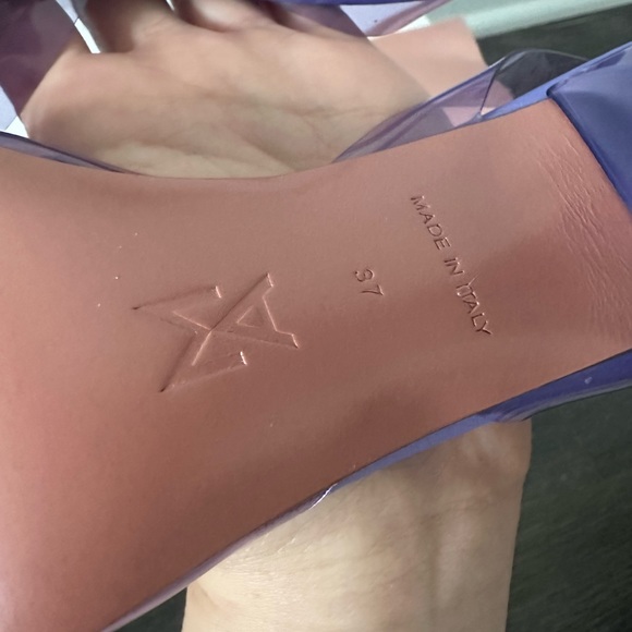 AMINA MUADDI Rosie see-through slingback bow pumps - Picture 7 of 8